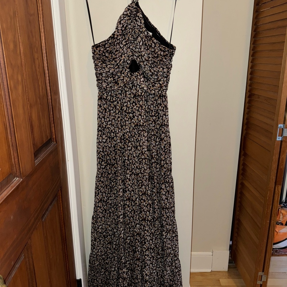 Astr the label halter dress with a key hole detail